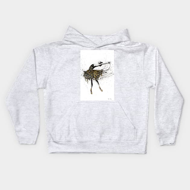 Black Swan Night Kids Hoodie by AshvinHarrison